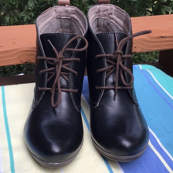 Pikolinos Black/Brown Leather Booties Sz 9.5-10 MINT - Picture 3 of 8